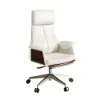 71" Modern White Computer Desk Rectangular Executive & Reclining Leather Office Chair