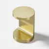 C Shaped Side Table Gold Cocktail Table
