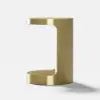 C Shaped Side Table Gold Cocktail Table