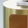 C Shaped Side Table Gold Cocktail Table
