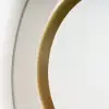 Modern 4-Piece 600mm Large White & Gold Abstract Geometry Wall Mirror Decor Living Room