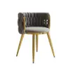 Sweave Light Grey Velvet Dining Chair with Upholstered, 4 Pieces