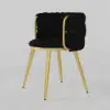Picture of 4-Piece Nordic Black Barrel Back Dining Chair Round Accent Chair with Velvet Upholstery