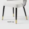 Arcora White Velvet Dining Chair with Upholstered, 4 Pieces