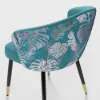 Arcora Greenish Blue Velvet Dining Chair with Upholstered, 4 Pieces