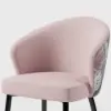 Arcora Pink Velvet Dining Chair with Upholstered, 4 Pieces