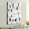100 cm Glam Irregular Silver Decorative Frameless Earthquake Wall Mirror