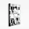 100 cm Glam Irregular Silver Decorative Frameless Earthquake Wall Mirror