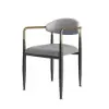 Otrast Series Set of 4 Modern Dining Chairs Upholstered in White and Gray