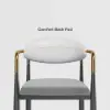 Otrast Series Set of 4 Modern Dining Chairs Upholstered in White and Gray