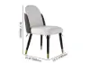 Modern 1800mm Rectangle Sintered Stone Dining Table with 8 Chairs in Gold