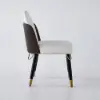Modern 1800mm Rectangle Sintered Stone Dining Table with 8 Chairs in Gold