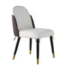 Modern 1800mm Rectangle Sintered Stone Dining Table with 8 Chairs in Gold