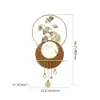 1180mm Modern 3D Golden Metal Ginkgo Leaf Geometric Wall Art with Marble Accent