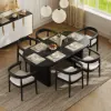 Fluve 200 - 240 cm Extendable Oval Black Dining Table, Seats 6-8