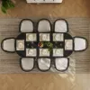 Fluve 200 - 240 cm Extendable Oval Black Dining Table, Seats 6-8