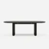 Fluve 200 - 240 cm Extendable Oval Black Dining Table, Seats 6-8