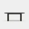 Fluve 200 - 240 cm Extendable Oval Black Dining Table, Seats 6-8