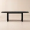 Fluve 200 - 240 cm Extendable Oval Black Dining Table, Seats 6-8
