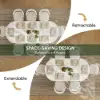 Fluve 200 - 240 cm Extendable Oval White Dining Table, Seats 6-8