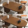 Fluve 200 - 240 cm Extendable Oval Walnut Dining Table, Seats 6-8