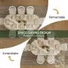 Fluve 200 - 240 cm Extendable Oval Whitewash Dining Table, Seats 6-8