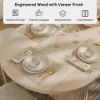 Fluve 200 - 240 cm Extendable Oval Whitewash Dining Table, Seats 6-8
