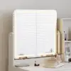 1000 mm White Leather Dressing Table with Chair with Charger LED Mirror