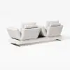 Modern 213 cm 3-Seater Linen Convertible Sleeper Sofa with Adjustable Backrest – Cotton
