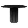 Japandi 800mm Round Small Dining Table & 2 Green Upholstered Velvet Dining Chairs Set