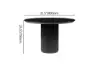 Japandi 800mm Round Small Dining Table & 2 Green Upholstered Velvet Dining Chairs Set