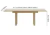 Japandi Extendable Whitewash Dining Table & 6 Wood Rattan Upholstered Dining Chairs Set