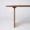 1800mm Japandi Dining Table & 4 Walnut Japandi Rattan Dining Chairs Solid Wood Frame