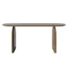 1800mm Japandi Dining Table & 4 Walnut Japandi Rattan Dining Chairs Solid Wood Frame