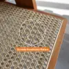 1800mm Japandi Dining Table & 6 Walnut Japandi Rattan Dining Chairs Solid Wood Frame