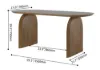 1500mm Japandi Dining Table & 4 Walnut Rattan Dining Chairs with Solid Wood Frame