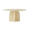 1500mm Modern Round Dining Table & 8 Modern Upholstered Light Gray Velvet Dining Chairs
