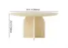 1500mm Modern Round Dining Table & 8 Modern Upholstered Light Gray Velvet Dining Chairs