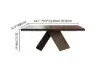 1630mm-2030mm Extendable Walnut Dining Table & 6 Walnut Japandi Rattan Dining Chairs