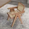 1630mm-2030mm Extendable Walnut Dining Table & 6 Walnut Japandi Rattan Dining Chairs