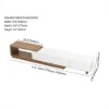 Quoint Extendable TV Stand & Coffee Table Set – White – Walnut