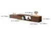 Fero Extendable Walnut TV Stand & Nesting Coffee Table Set