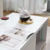 Mordel Glossy White Extendable TV Stand & Coffee Table Set
