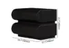 Humply Black Leather 6-Drawer Dresser & 2 Smart Nightstands Set
