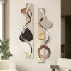 1000mm Modern Abstract Geometric Multi-colour Acrylic Wall Art with LED Backlighting