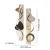 1000mm Modern Abstract Geometric Multi-colour Acrylic Wall Art with LED Backlighting
