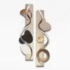 1000mm Modern Abstract Geometric Multi-colour Acrylic Wall Art with LED Backlighting