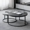 Fero Extendable Grey TV Stand & Nesting Coffee Table Set