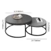 Fero Extendable Grey TV Stand & Nesting Coffee Table Set