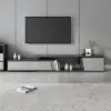 Fero Extendable Grey TV Stand & Nesting Coffee Table Set